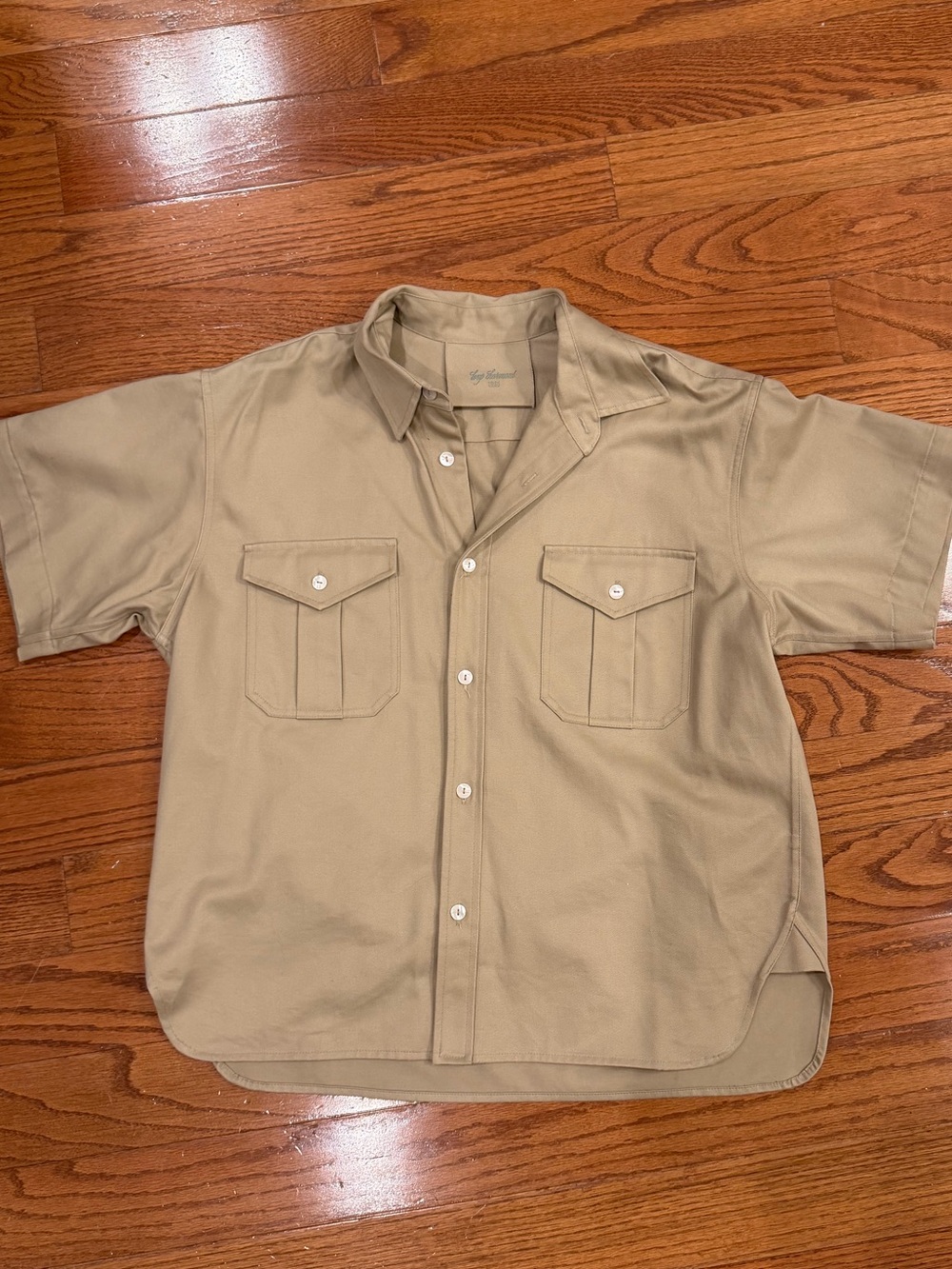 Short-Sleeve Boxy Button Down